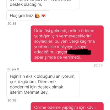 Yemeksepeti Fiş/Fatura Gönderme Sorunsalı!