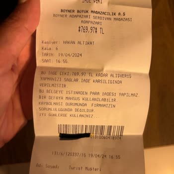 Boyner Alınan Ürünü İadesini Ödemiyor