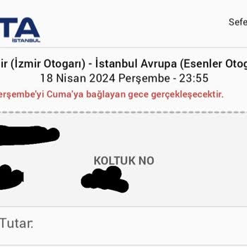 Obilet İptal Edilen Sefer Ve Mağduriyetimiz