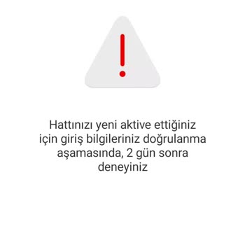 Vodafone Yanımda Giriş Bilgileri Doğrulama Aşamasında.