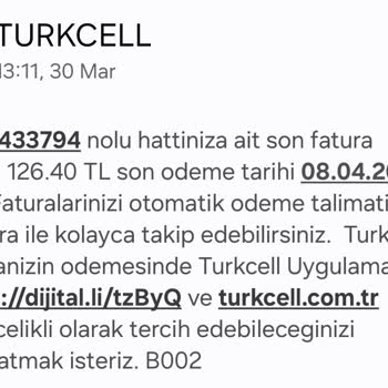 Turkcell Başka Abonenin Borç Bildirimleri Tarafıma Geliyor