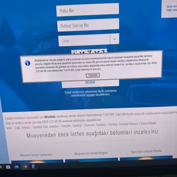 TÜVTÜRK Çekme Belgeli Araca Muayene Var Görünüyor