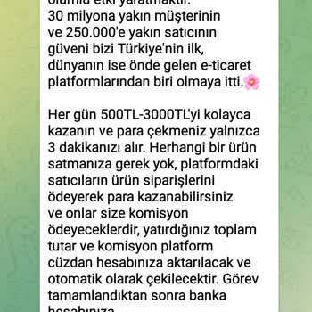 Telegram Trendyol E Ticaret Platformu