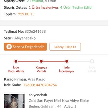 Trendyol "abiyenebak" Satıcı Sorunu