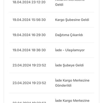Zara Kargo Gelmeden İade Olamaz