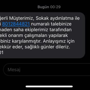 GDZ Elektrik Dağıtım Sokak Lambası Arızası