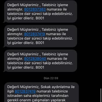 GDZ Elektrik Dağıtım Sokak Lambası Arızası
