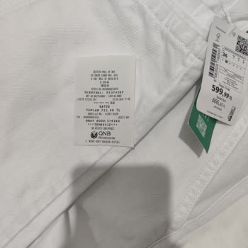 DeFacto Fişim Poşetime Eksik Konulmuş İade Etmek İstediğim Bir Ürün Var