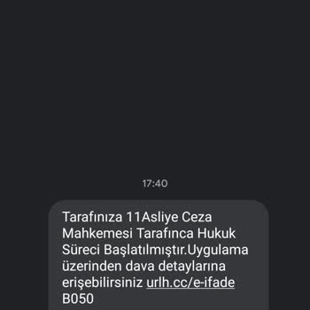 CooMeet Mahkeme Diye Mesaj Geldi