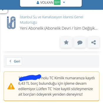 İSKİ Yeni Abonelik Sorunu
