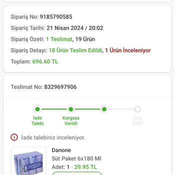Mopaş Market Bozuk Süt