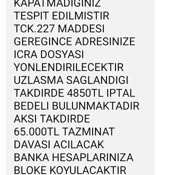 Soydansmnlık (SMS) Borcum Varmış
