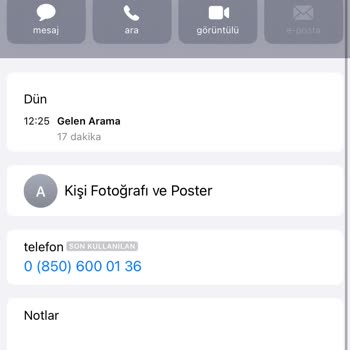 0850 600 01 36 Numaradan Aranıldım