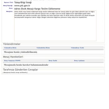 PTT Kargo İlgisizliği Asla Yardımcı Olmuyorlar