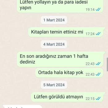 Kartal Sah Kitap 2000 Liralık Kitabım Gelmedi