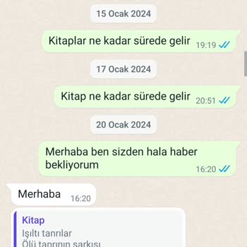 Kartal Sah Kitap 2000 Liralık Kitabım Gelmedi