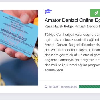 Ulaştırma Ve Altyapı Bakanlığı Amatör Denizcilik Belgesi Sınav Sistemi Çalışmıyor.