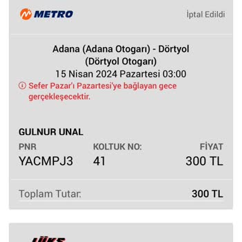 Obilet Bilet İadesi Yapılmadı