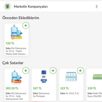 Trendyol Hızlı Market Su Siparişi Yanıltmaca İndirim Kuponu Göstermeleri