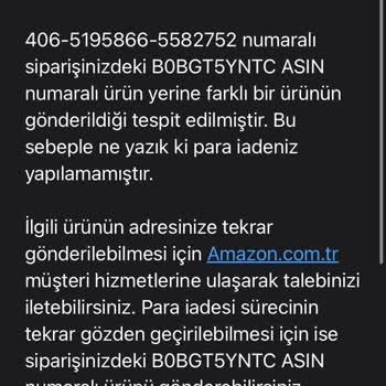 Amazon.con.tr Destek Eksikliği