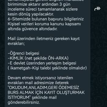 Ogrenciislerim.com Burs Vaadiyle Kişisel Bilgileri Edinmesi