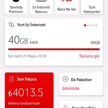 Vodafone Faturaya Ek Cihaz