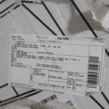 PTT Kargo Çayırova Dağıtım Şubesi