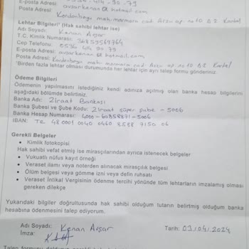 Anadolu Hayat Otomatik Katılım İptali Ücret İadesini Yapmıyor