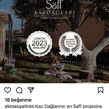Ekmas Gayrimenkul Saff Kazdağları Balonu