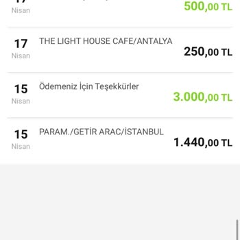 Getir Araç Haksız Yere Tarafımdan Para Çekti
