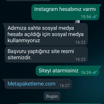 Meta Paketleme Önlem Amaçlı Şikayet