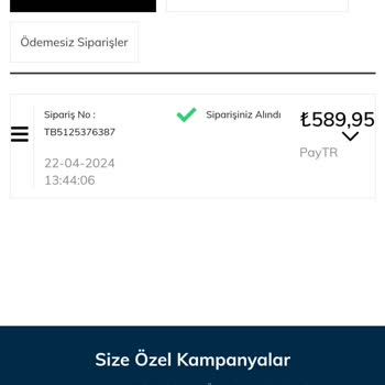 Tonny Black Ayakkabı Siparişi İptali