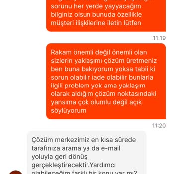 Migros Yemek İptal Ve İade Problemi