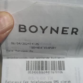 Boyner Viaport Mağazası Ürün Şikayeti