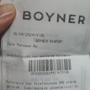 Boyner Viaport Mağazası Ürün Şikayeti