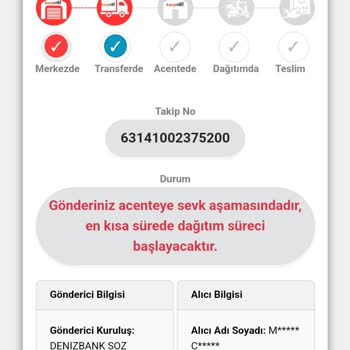 Kuryenet Kart Teslim Edilmedi