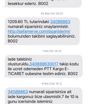 Sefamerve 1 Aydır Bekleyen İade Sürecim Ve Mağduriyetim