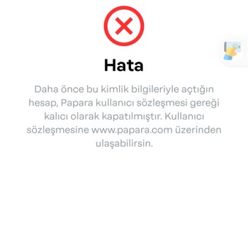 Papara Hesabım Habersizce Kapatılmış