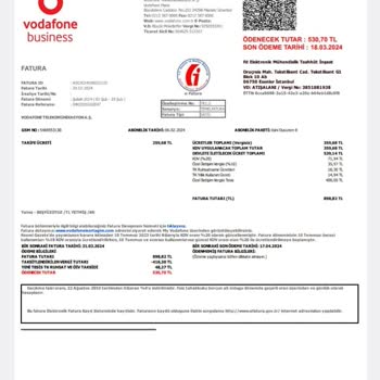 Vodafone Yüksek Fatura Yolluyor Çözmüyor