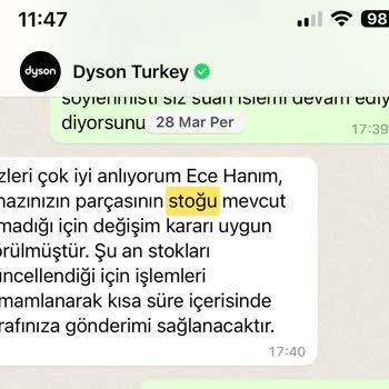 Dyson Servis Sorunu, 2 Aydır Bekliyorum