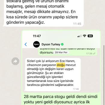 Dyson Servis Sorunu, 2 Aydır Bekliyorum