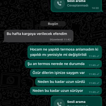 Kutupayısı Cevap Verilmiyor Yasal Olarak Hakkımı Arayacağım.