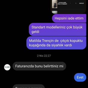 Nuhbeofficial Sipariş İadesi Ve Müşteri Hizmetleri Sorunları