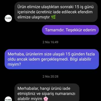 Nuhbeofficial Sipariş İadesi Ve Müşteri Hizmetleri Sorunları