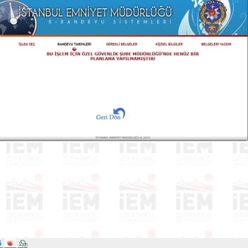 Emniyet Genel Müdürlüğü Güvenlik Kimlik Kartı Yenileme Randevu Hatası
