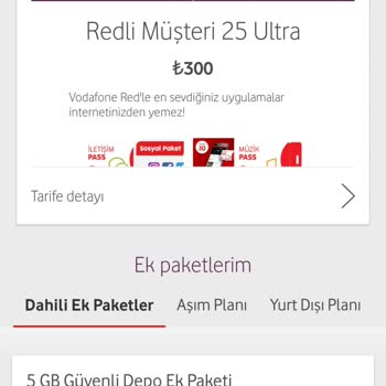 Vodafone Tarife Satarken Talep Ettiği İçeriği Sunmuyor!