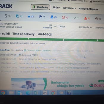 17TRACK Teslim Edilemeyen Ürünü Teslim Edildi Olarak Gösteriyorlar