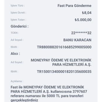 MoneyPay Paramı İade Etmiyor 5 Gün Oldu
