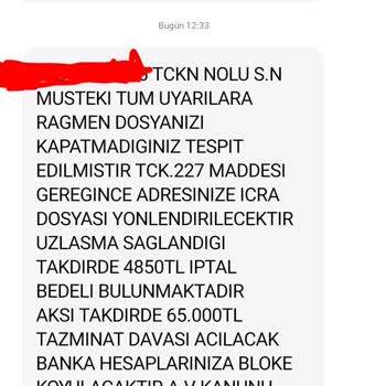 0216 606 67 83 Şikayetçiyim Tehdit Ediliyorum