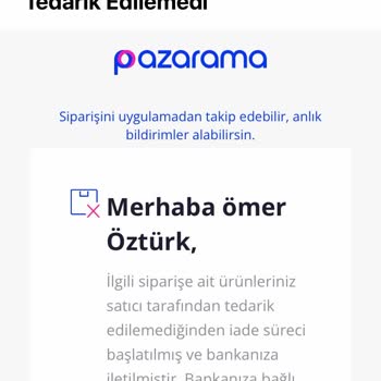 Pazarama Satışa Koyup Sattığı Ürünün Tedariğini Yapamadı